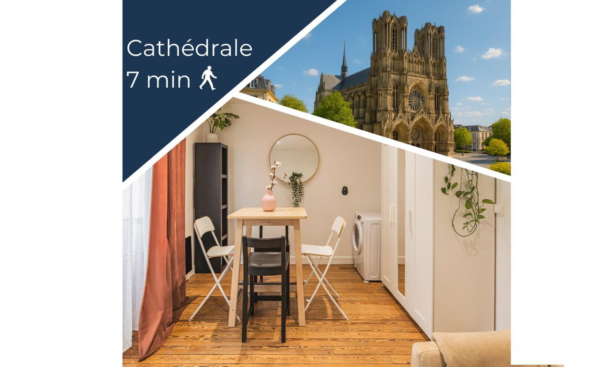 Appartement Cosy Proche Cathedrale Reims Buitenkant foto